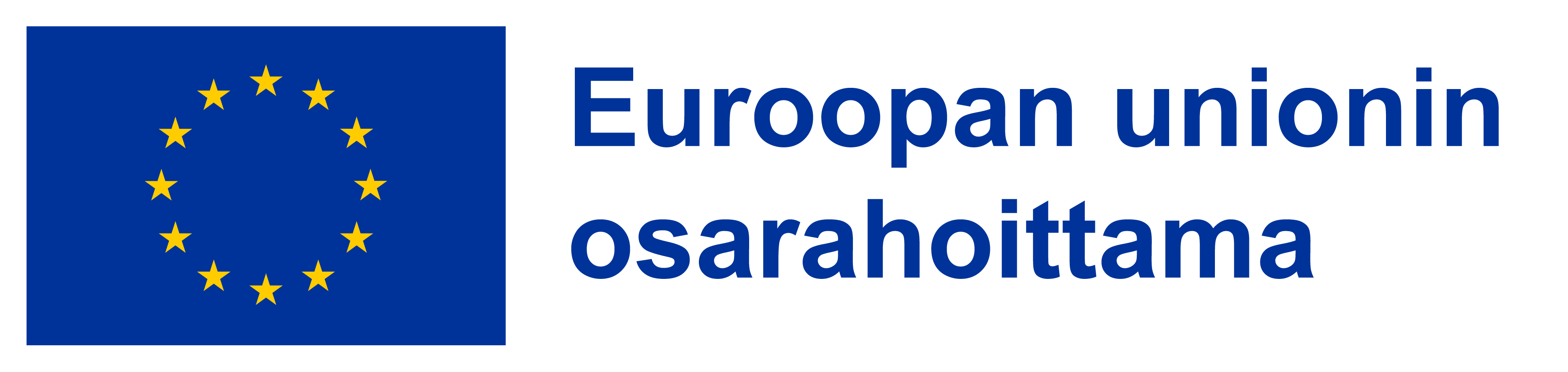 EU:n logo ja teksti: Euroopan unionin osarahoittama.